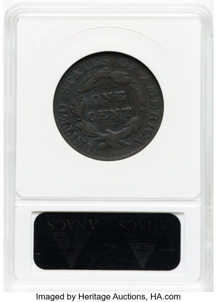 image for: 1821 N-2 1c ANACS VG10 BN