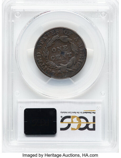 image for: 1823/2 N-1 1c PCGS VG8 BN