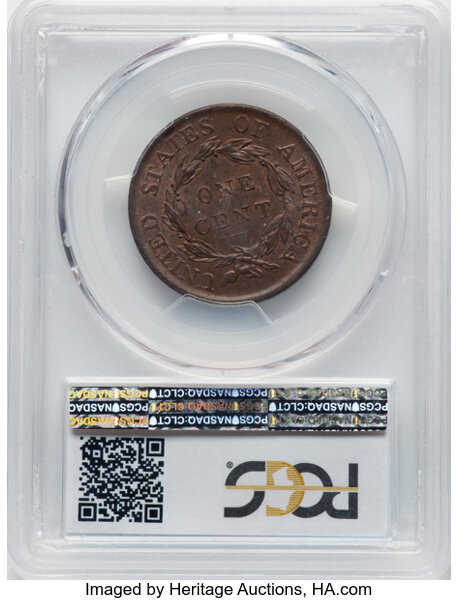image for: 1818 1c PCGS MS64 RB CAC