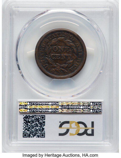 image for: 1844/81 1c PCGS VF25 BN
