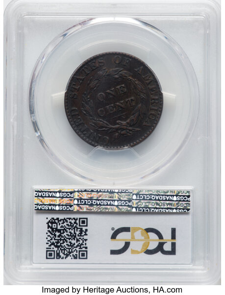 image for: 1821 1c PCGS XF45 BN