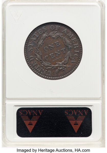 image for: 1818 N-1 1c ANACS XF40 BN