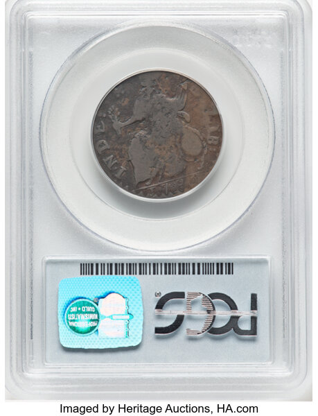 image for: 1786 Vermont Copper, Bust Left, RR-11, Bressett 9-H, W-2050, High R.4, VG10 PCGS. PCGS Population: (3/4)....