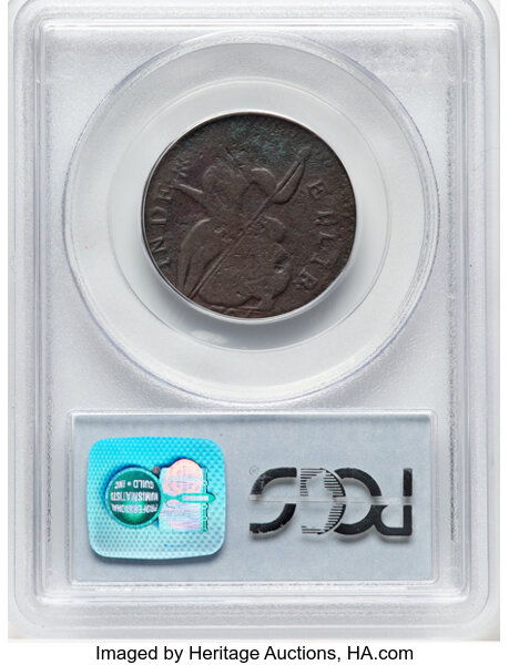 image for: 1786 Vermont Copper, Baby Head, RR-9, Bressett 7-F, W-2040, R.3, VF25 PCGS. PCGS Population: (1/4)....