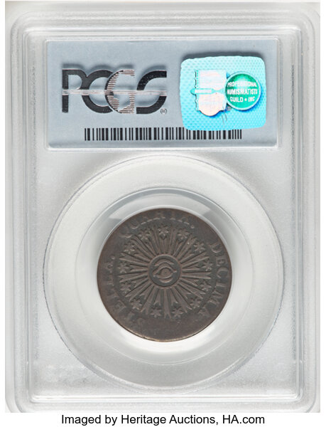 image for: 1785 Vermont Copper, VERMONTS, RR-2, Bressett 1-A, W-2005, R.2, Fine 12 PCGS. PCGS Population: (1/12)....