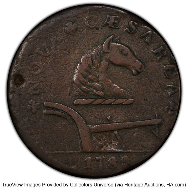 image for: 1788 New Jersey Copper, Running Fox Before Legend, M. 77-dd, W-5535, R.2, VF25 PCGS. Die State #1. 143.83 grains. PCGS Popul...