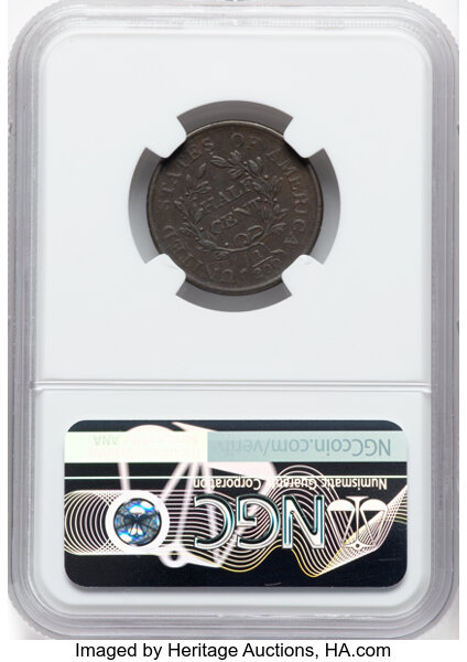 image for: 1806 1/2 C Small 6, No Stems, C-1, B-3, R.1, XF40 NGC.  Mintage 356,000....