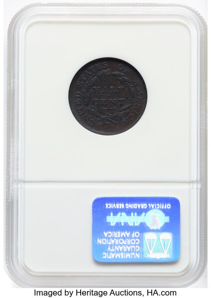 image for: 1810 1/2 C C-1, B-1, R.2, XF40 NGC.  Mintage 215,000....