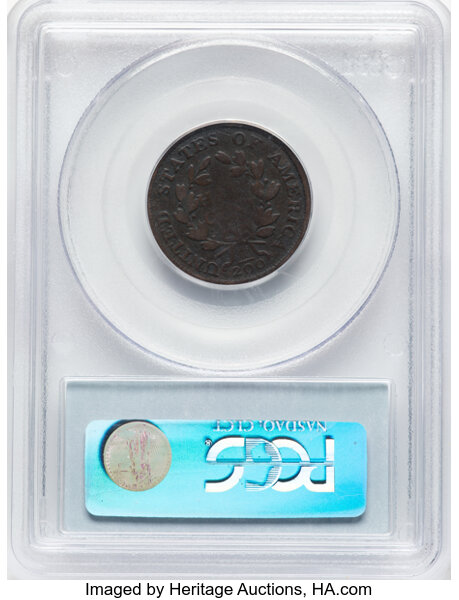 image for: 1802/0 Reverse of 1802 1/2c PCGS G6 BN