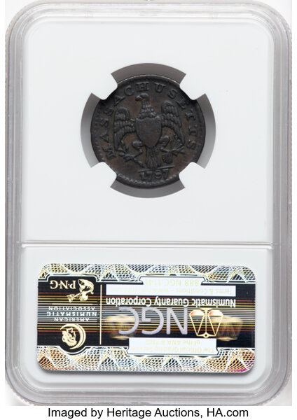 image for: 1787 Massachusetts Copper NGC VF25 BN