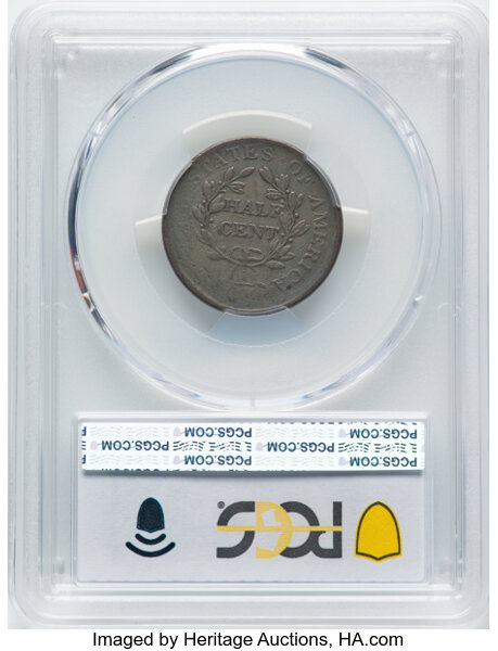 image for: 1806 Small 6, No Stems 1/2c PCGS F15 BN