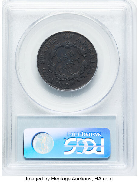 image for: 1823 Original, N-2 1c PCGS VF25 BN
