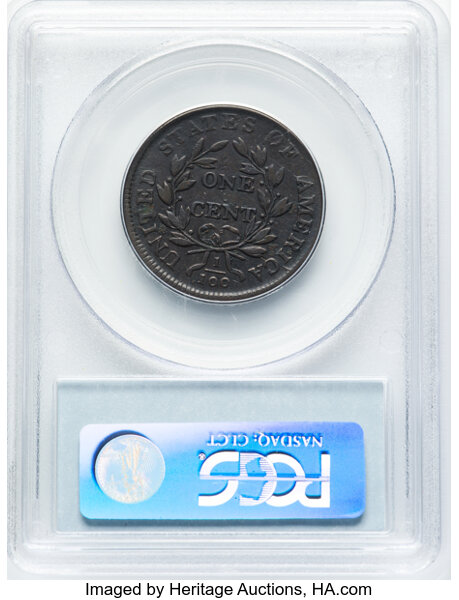 image for: 1807/6 1C Pointed 1, Large 7, S-273, B-3, R.1, VF30 PCGS. PCGS Population: (19/56).  Mintage 829,221....