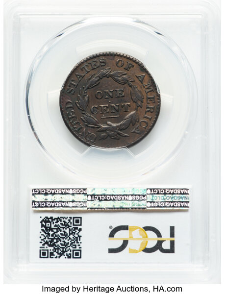 image for: 1826/5 N-8 1c PCGS VF35 BN