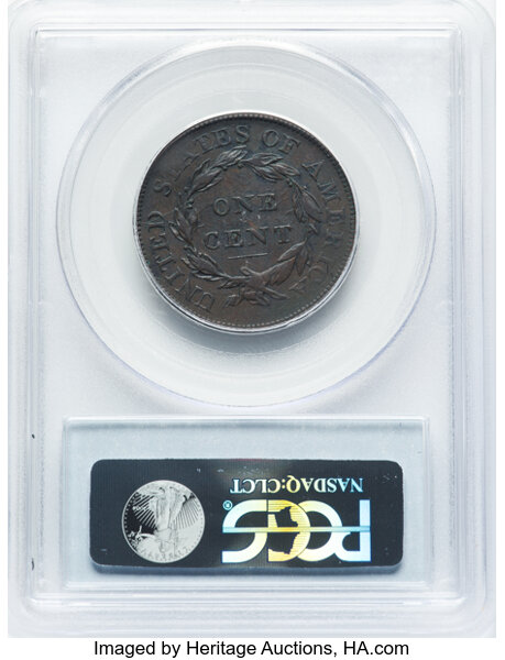 image for: 1808 1C S-277, B-1, R.2, VF30 PCGS. PCGS Population: (22/83).  Mintage 1,007,000....