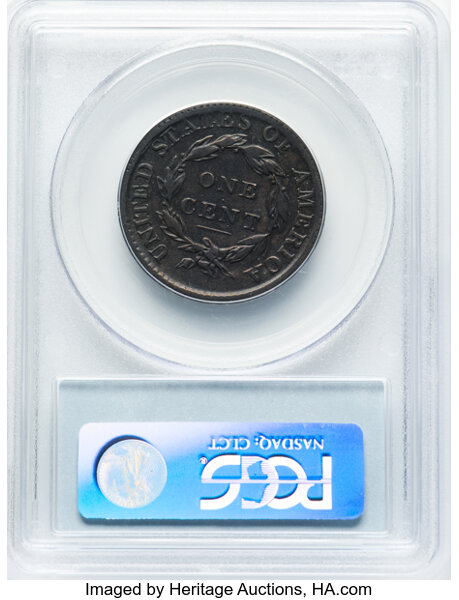 image for: 1814 1C Plain 4, S-295, B-2, R.1, VF20 PCGS....