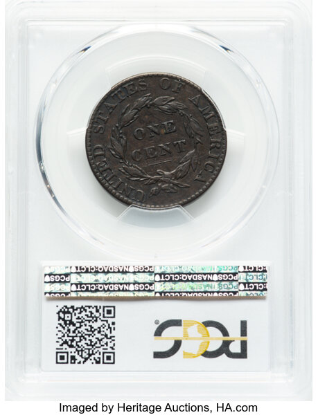 image for: 1824/2 1C N-1, R.1, VF35 PCGS. PCGS Population: (1/30).  Mintage 1,262,000....