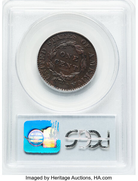 image for: 1827 N-9 1c PCGS XF45 BN