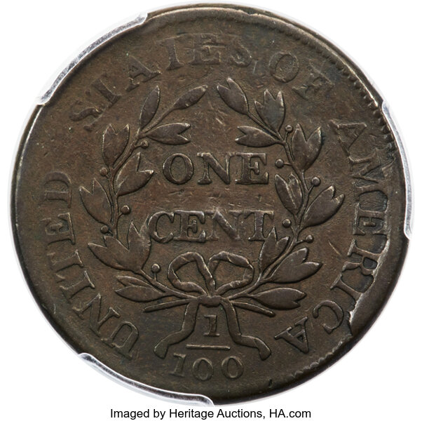 image for: 1804 S-266  1c PCGS F15 BN