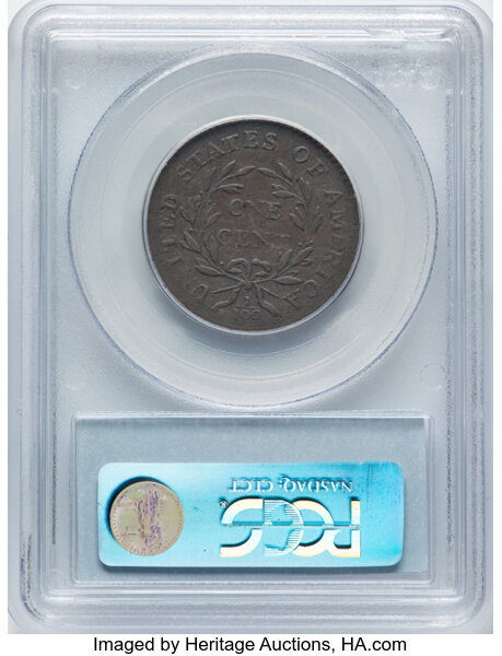 image for: 1795 Plain Edge, S-78  1c PCGS VF25 BN