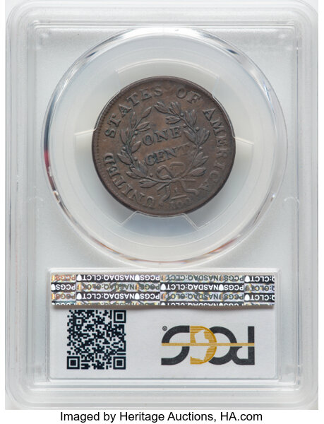 image for: 1800 1C S-203, B-29, R.3, VF30 PCGS. PCGS Population: (1/4)....