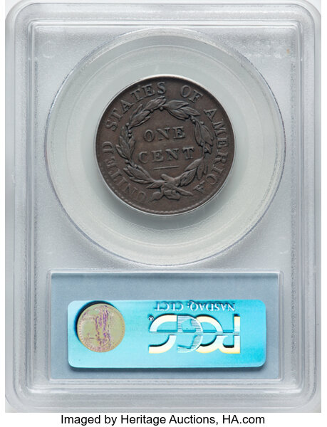 image for: 1819/(8) Large Date, N-2 1c PCGS XF45 BN