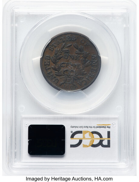 image for: 1802 Normal Reverse, S-232  1c PCGS VF35 BN