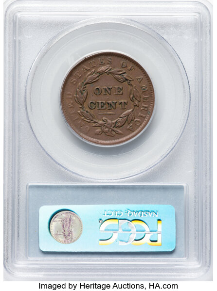 image for: 1838 N-6 1c PCGS XF45 BN