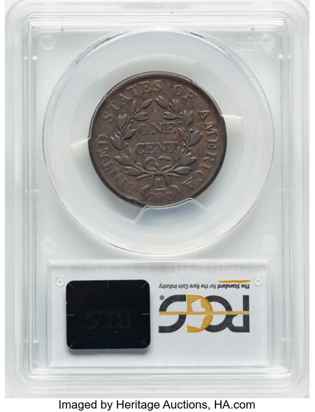 image for: 1803 Small Date, Large Fraction, S-258  1c PCGS VF30 BN