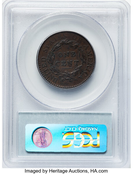 image for: 1816 N-7 1c PCGS XF45 BN