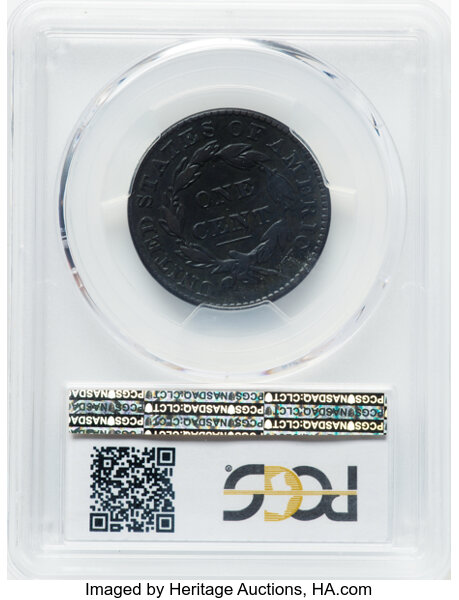 image for: 1829 Medium Letters, N-3 1c PCGS VF30 BN