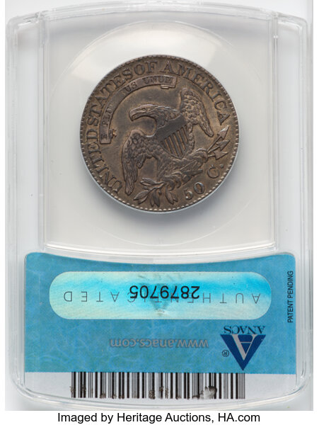 image for: 1824 50C O-115, R.2, XF40 ANACS.  Mintage 3,504,954....