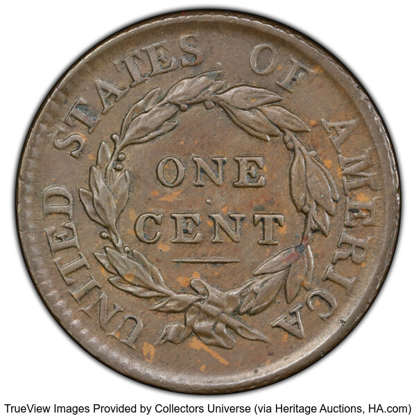 image for: 1817 1C 13 Stars, N-10, R.1, XF45 PCGS. PCGS Population: (37/374 and 0/11+).  Mintage 3,948,400....