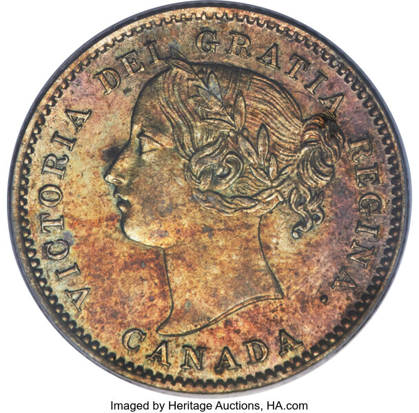 image for: Canada: Victoria 10 Cents 1871 MS64 PCGS,...
