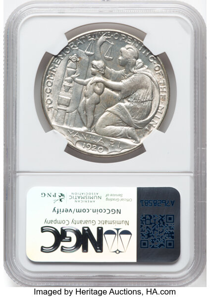 image for: 1920 Manila Mint Opening, Wilson Dollar, Silver, HK-449, R.4, MS62 NGC. NGC Census: (52/83)....