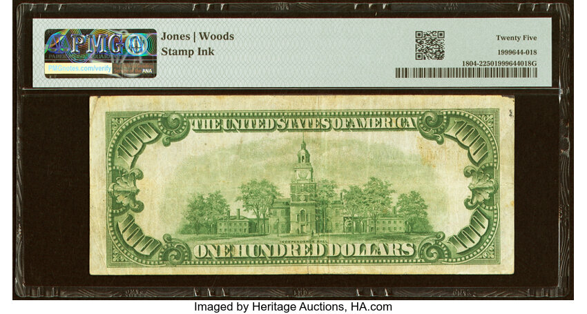 image for: Erie, PA - $100 1929 Ty. 2 The National Bank & Trust Company Ch. # 14219 PMG Very Fine 25....