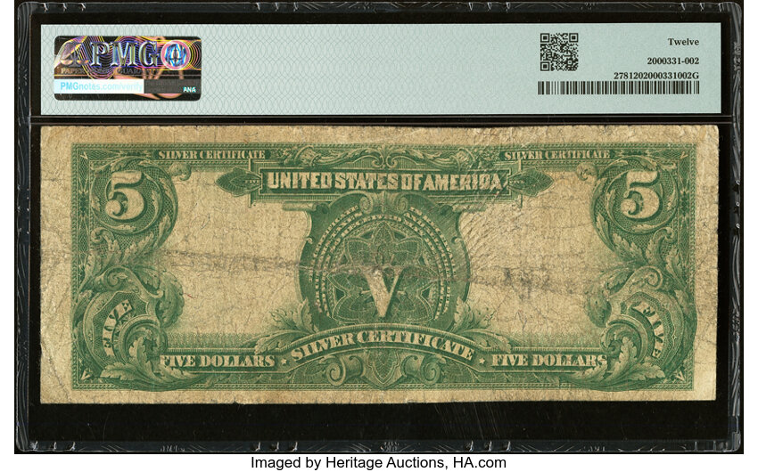 image for: Fr. 278 $5 1899 Silver Certificate PMG Fine 12....