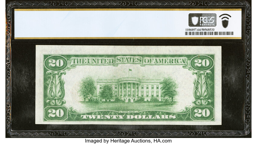 image for: Fr. 1870-H $20 1929 Federal Reserve Bank Note. PCGS Banknote Choice Unc 64....