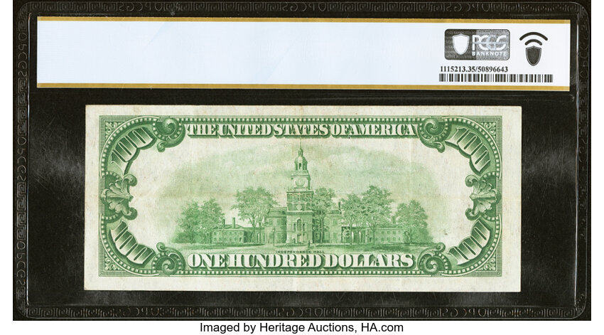 image for: Fr. 2150-G $100 1928 Federal Reserve Note. PCGS Banknote Choice VF 35....