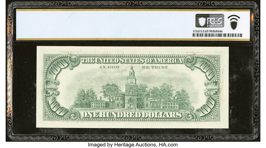 image for: Fr. 2167-I $100 1974 Federal Reserve Note. PCGS Banknote Gem Unc 65 PPQ....