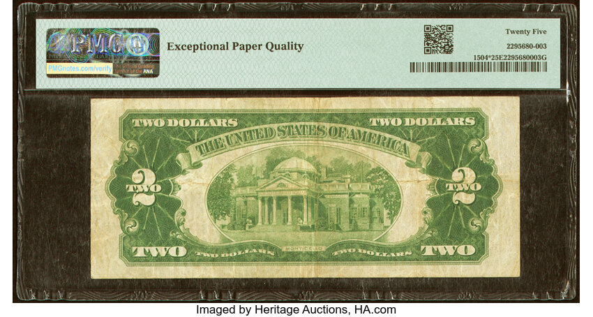 image for: Fr. 1504* $2 1928C Legal Tender Star Note. PMG Very Fine 25 EPQ....