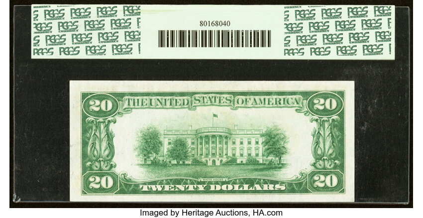 image for: Fr. 2050-I $20 1928 Federal Reserve Note. PCGS Gem New 65PPQ....