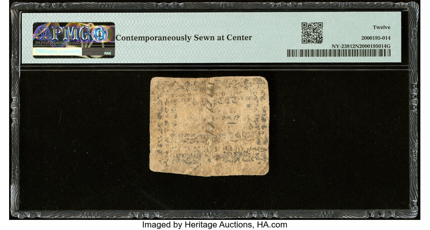 image for: New York- New York City February 20, 1790 2d PMG Fine 12 Net....