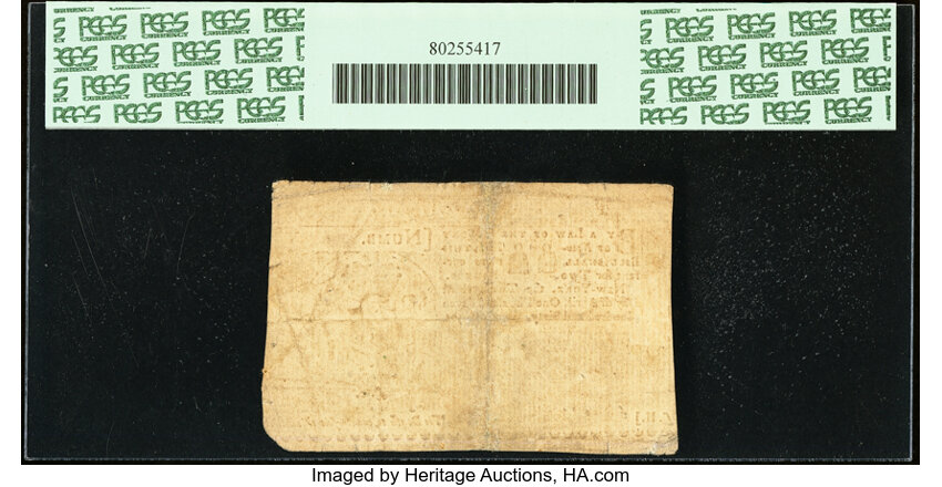 image for: New York April 21, 1760 £2 PCGS Apparent Very Fine 25....