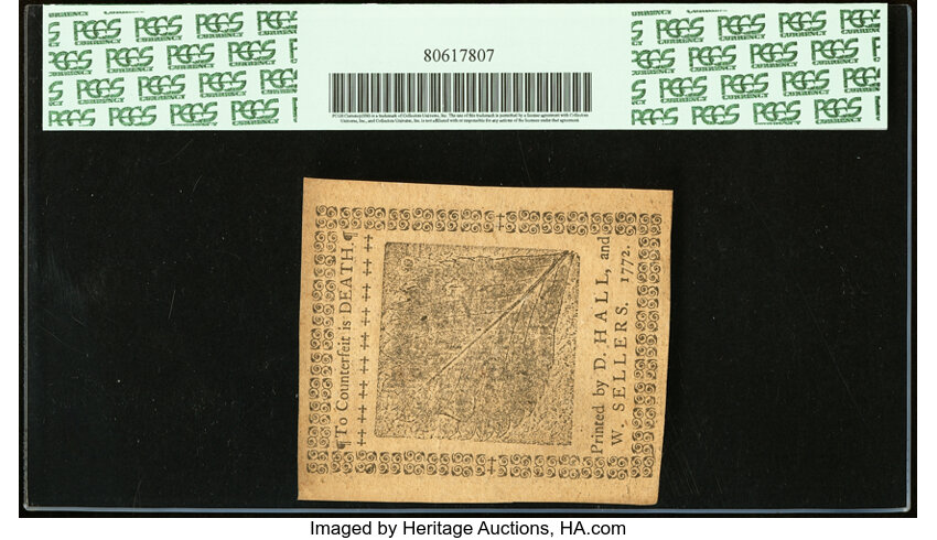 image for: Apr 3, 1772 Pennsylvania 2s PCGS CU63 (Fr. PA156)