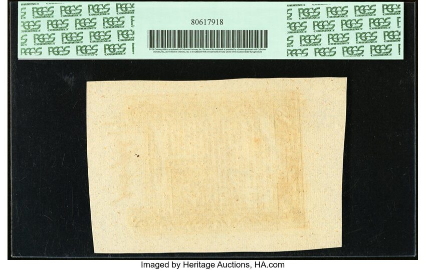 image for: May 1786 Rhode Island 6d PCGS CU68 (Fr. RI290)