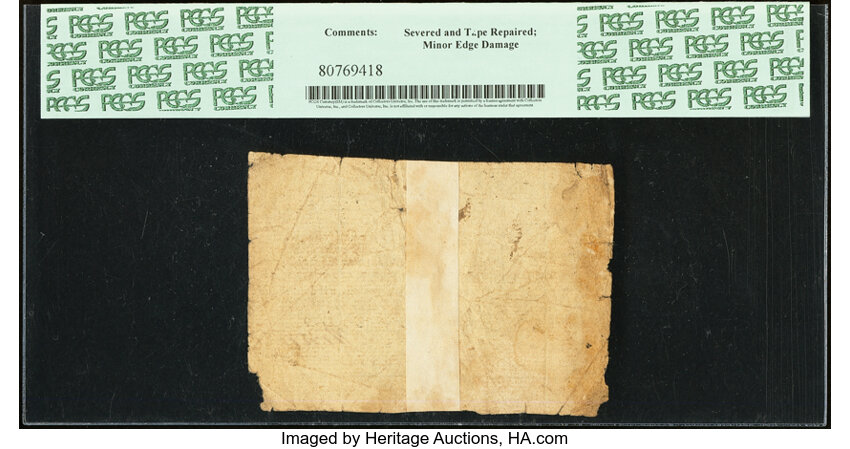 image for: Virginia May 3, 1779 $3 PCGS Fine 15....