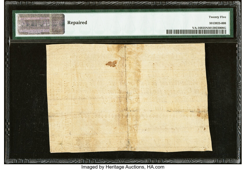 image for: May 3, 1779 Virginia $50  PMG VF25 (Fr. VA169)
