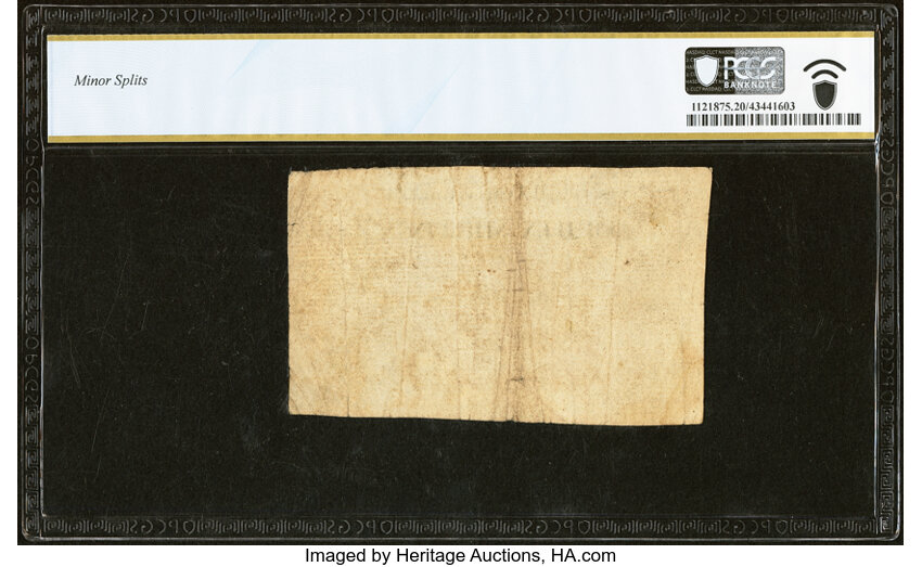 image for: Apr 10, 1778 South Carolina 15s PCGS VF20 (Fr. SC150)