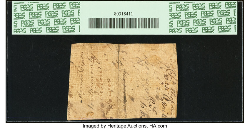 image for: North Carolina 1756 - 1757 (Written Dates) £5 PCGS Apparent Fine 15....